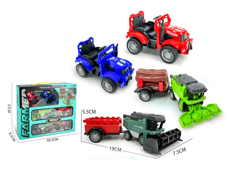 Pull Back Farmer'S Cart