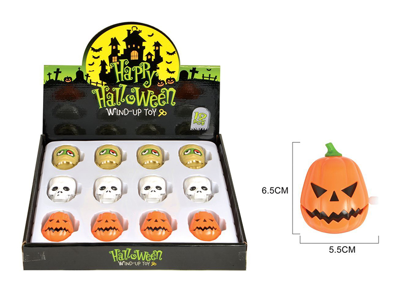 Windup + Action Pumpkin Head 12pcs