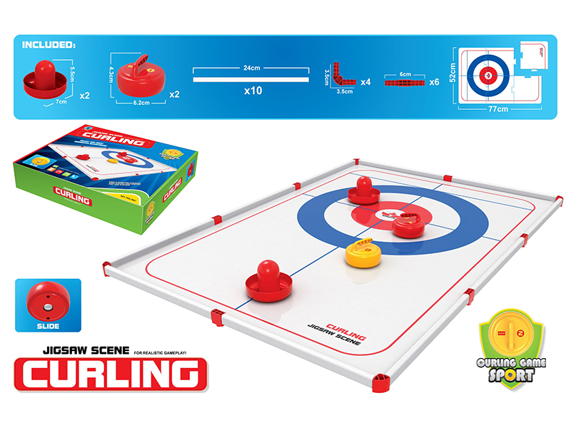 Jigsaw Scene Slide Curling Game