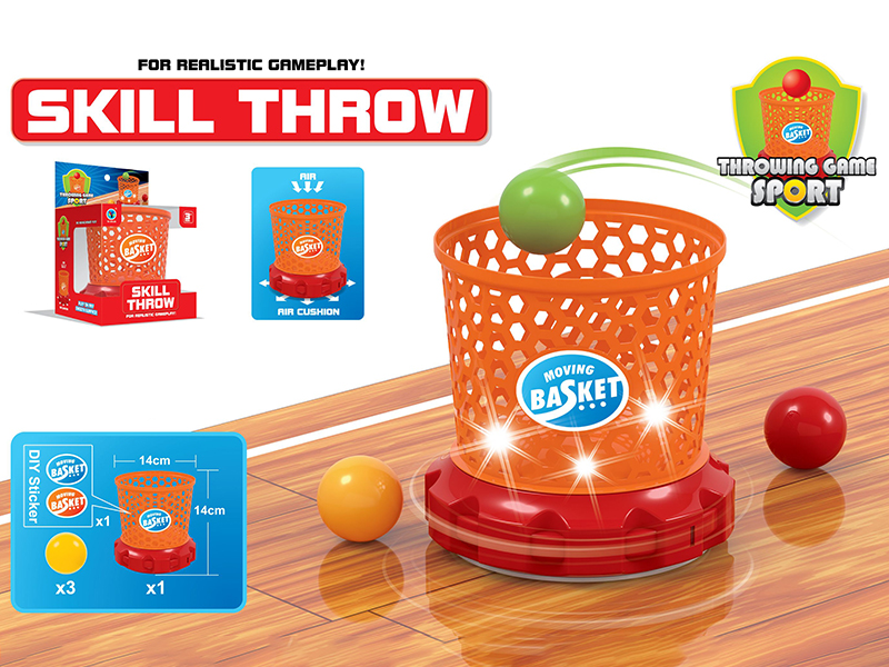 Moving Basket Throwing Game