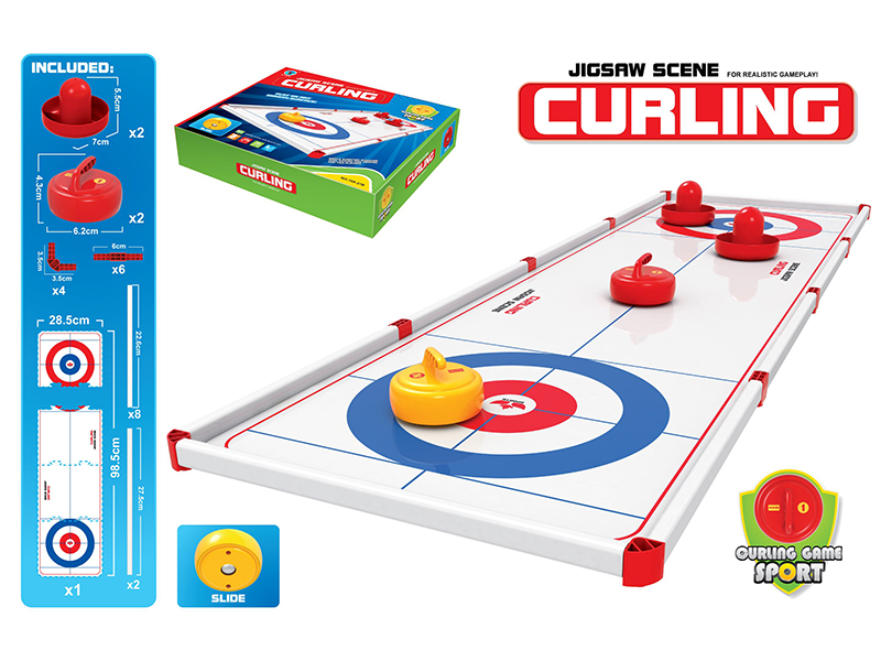 Jigsaw Scene Curling Game