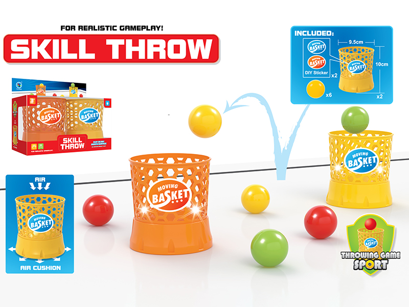 B/O Moving Basket Throwing Game