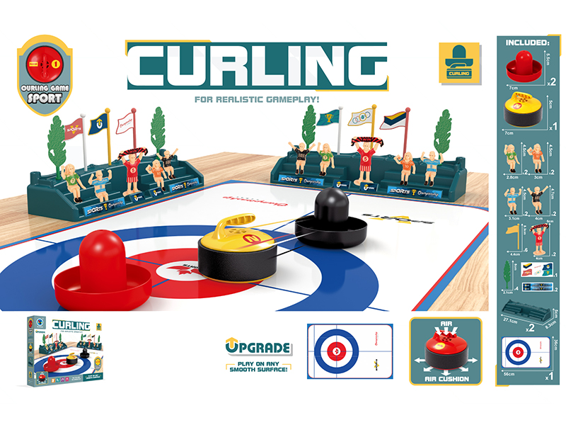 B/O Air Cushion Ice Curling Scene Game