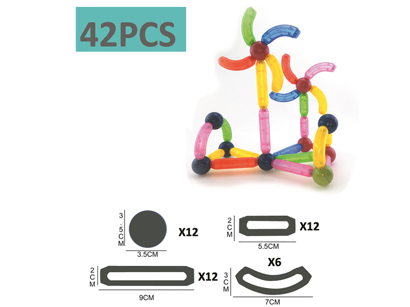 Transparent Magnetic Stick 42pcs