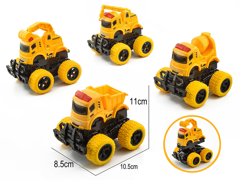 Crash Deformation  Friction Engineering Truck