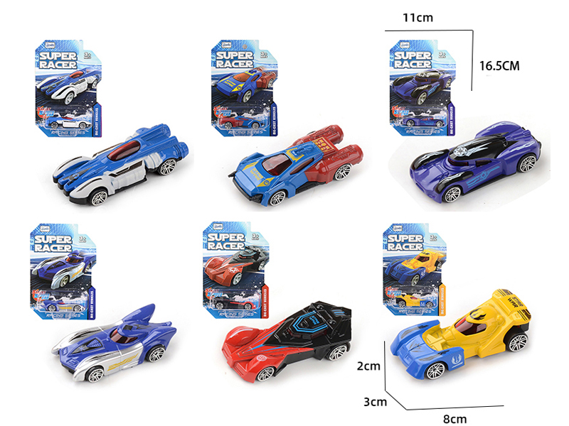 1:64 Friction Slide Alloy Sports Car