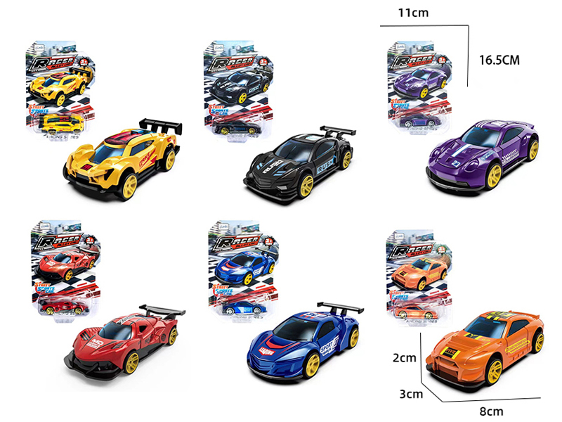 1:64 Friction Slide Alloy Racing Car B