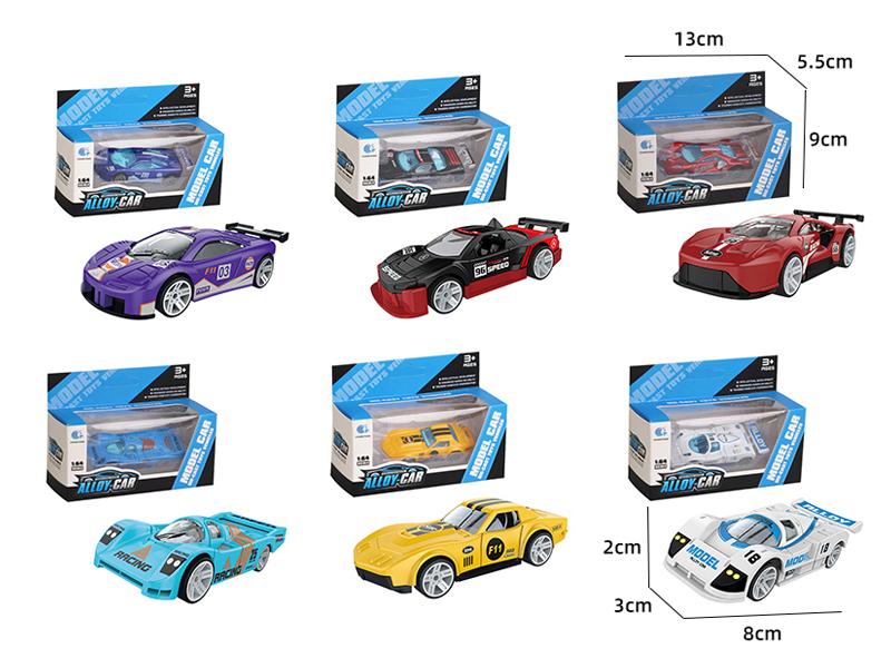 1:64 Slide Alloy Racing Car