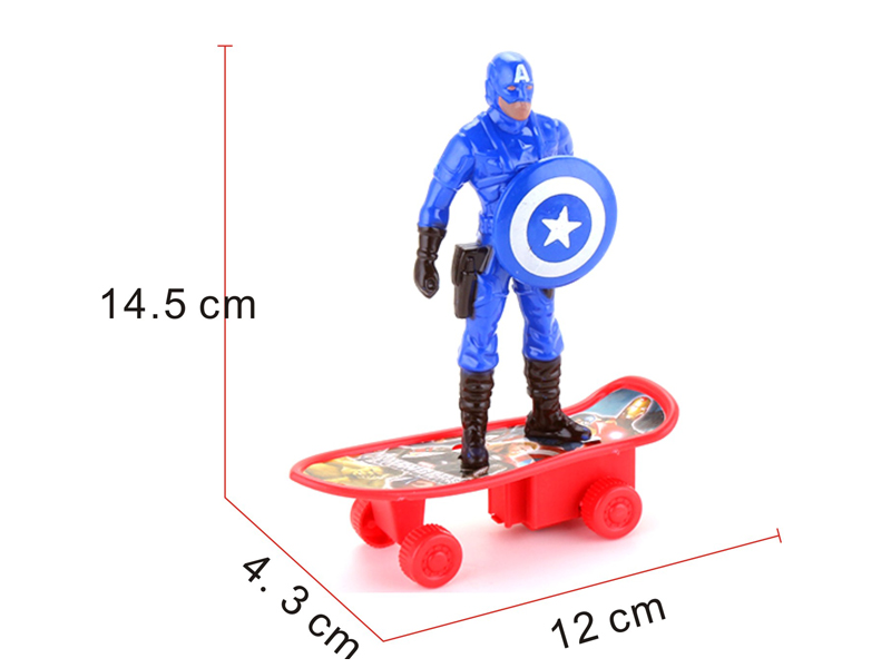 Pull Back Captain America Scooter