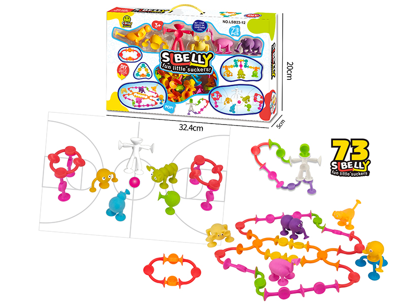 Suckers Building Blocks(Cartoon Animal)73pcs