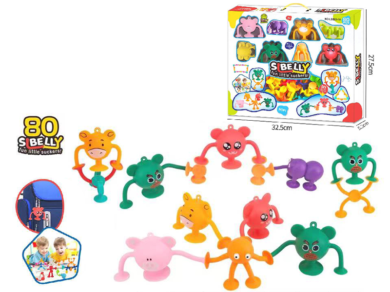 Suckers Building Blocks(Cartoon Animal)80pcs