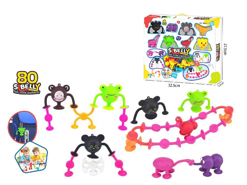 Suckers Building Blocks(Cartoon Animal)80pcs