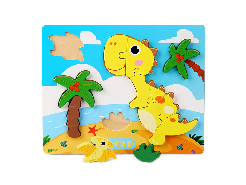 Wooden Tridimensional Puzzle Of Tyrannosaurus Rex