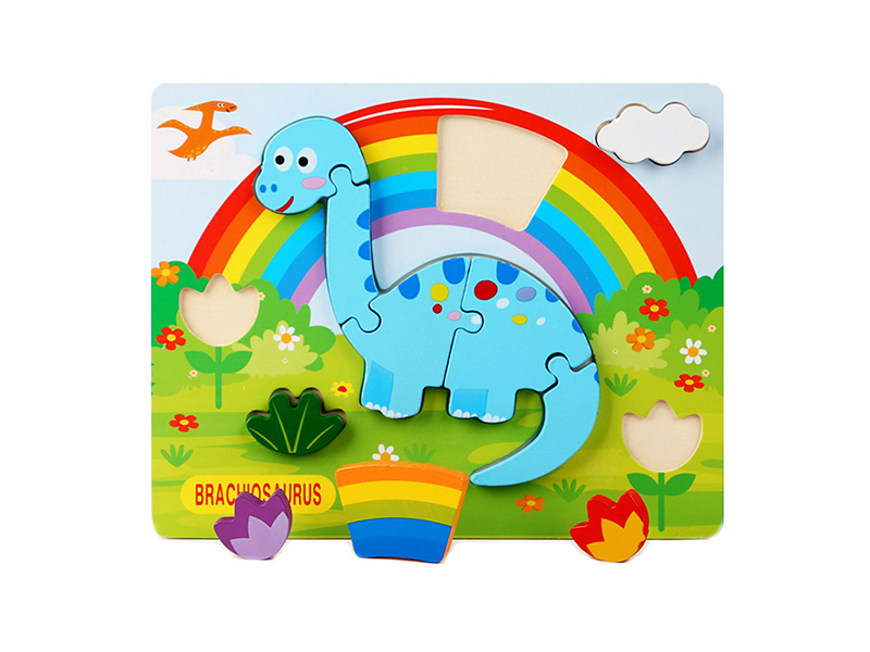 Wooden Tridimensional Puzzle Of Brachiosaurus