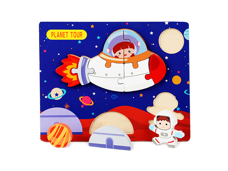 Wooden Tridimensional Puzzle Of Planet Journey