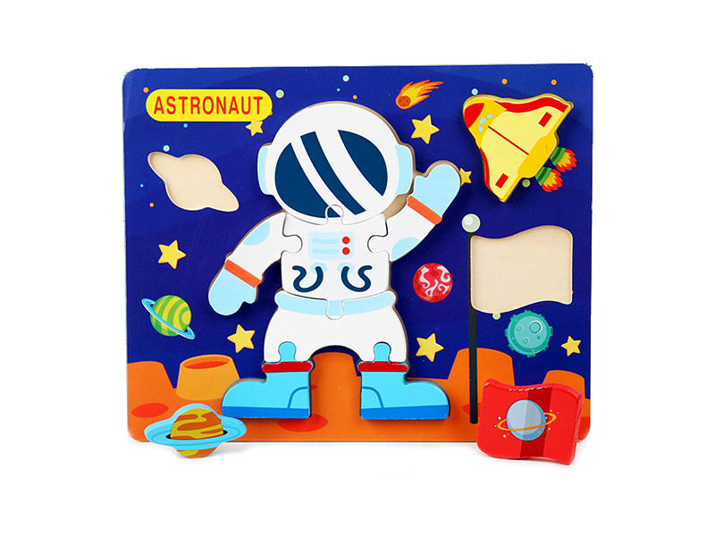 Wooden Tridimensional Puzzle Of Astronaut