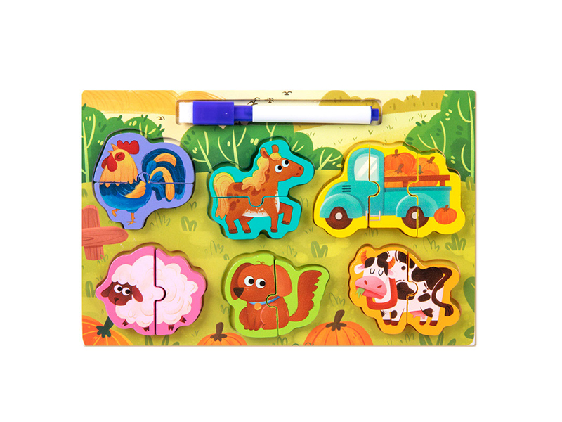 2 In 1 Wooden Jigsaw Puzzle