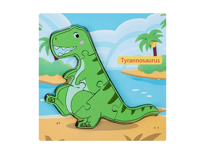 Wooden Tridimensional Puzzle Of Tyrannosaurus Rex
