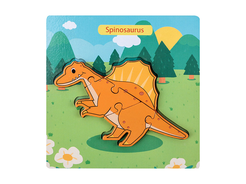 Wooden Tridimensional Puzzle Of Spinosaurus