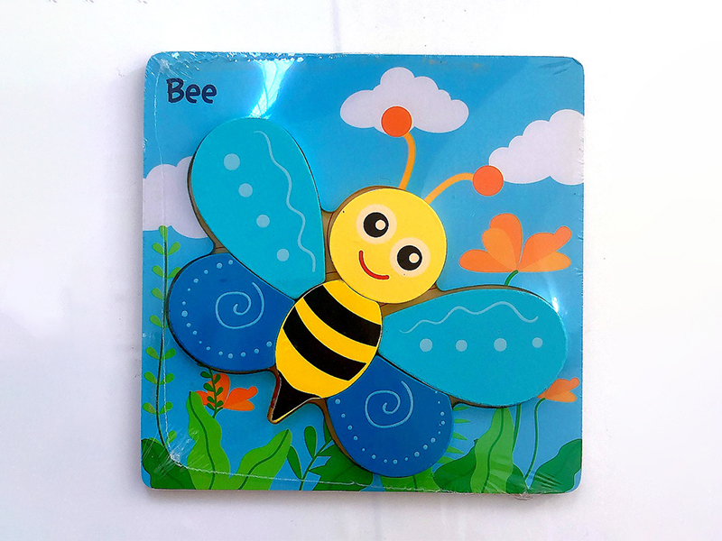 Honeybee Wood Cartoon 3D Puzzle