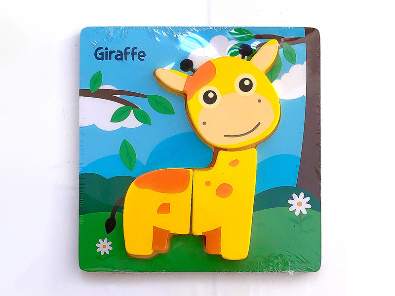 Giraffe Wood Cartoon 3D Puzzle
