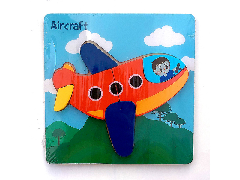 Aircraft Wood Cartoon 3D Puzzle
