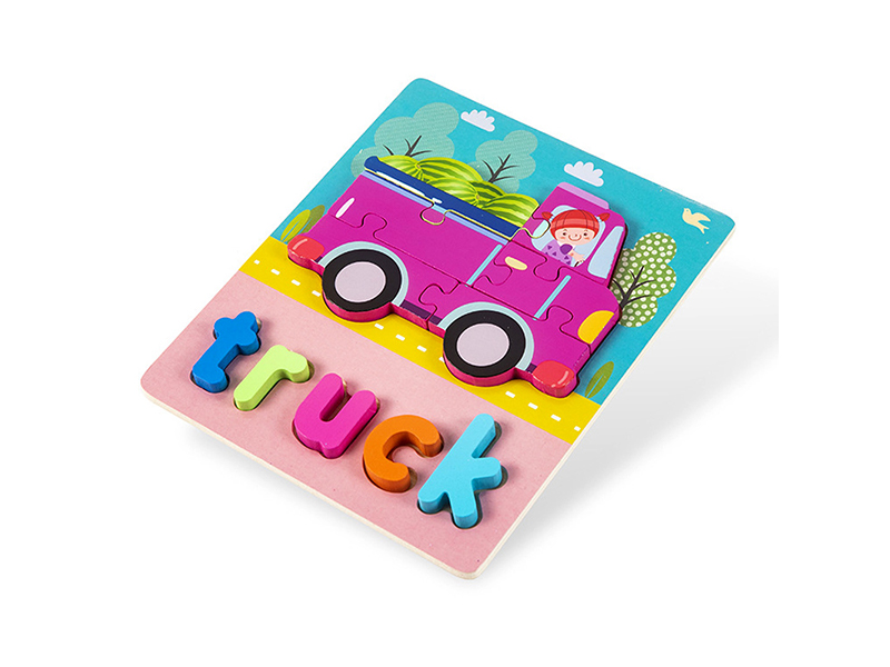 Wooden 3D Puzzle Of Truck English Words