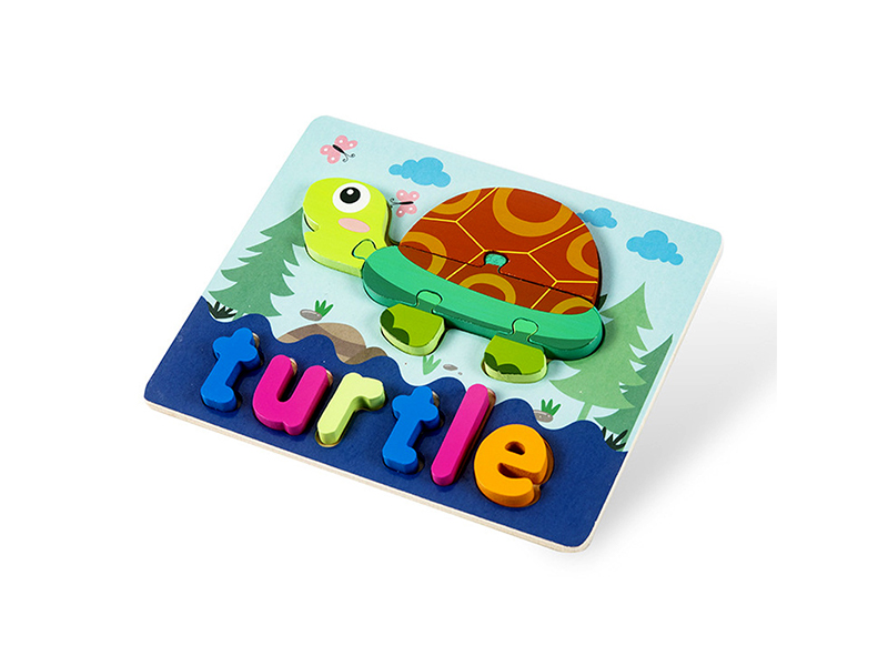 Wooden 3D Puzzle Of Tortoise English Words