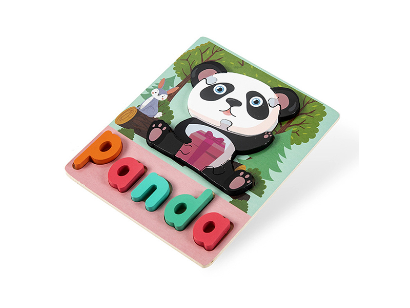Wooden 3D Puzzle Of Panda English Words