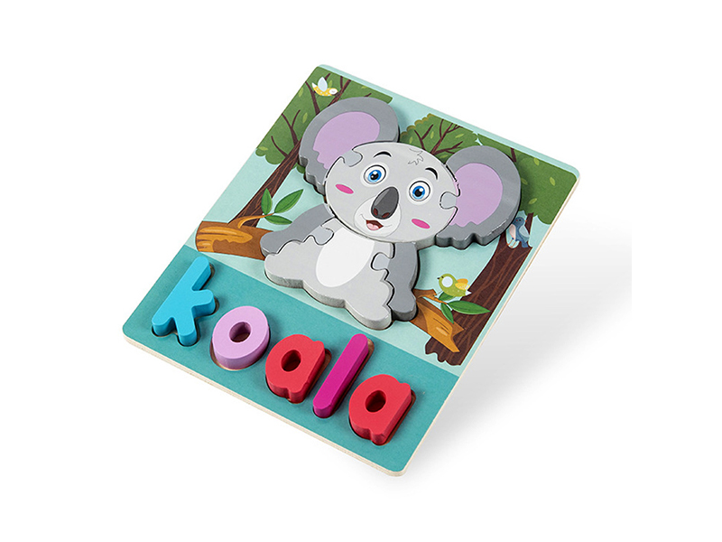 Wooden 3D Puzzle Of Koala English Words