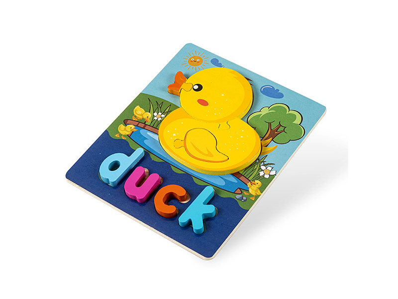 Wooden 3D Puzzle Of Duck English Words