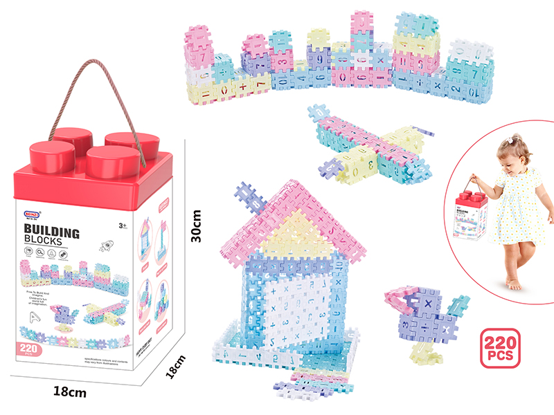 Girl Numbers Puzzle Building Blocks(220pcs)