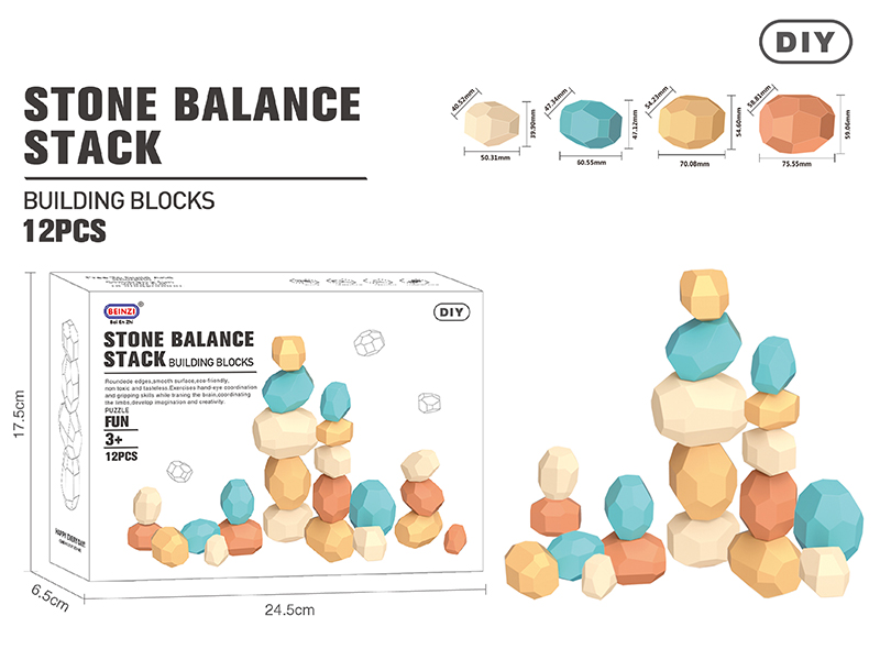 Stone Balance Stack Building Blocks(12PCS)