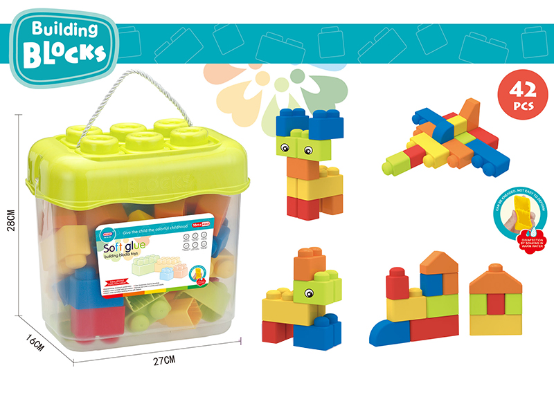 Soft Plastic Building Blocks (42PCS)