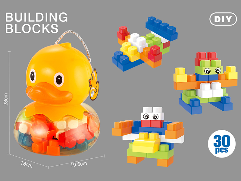 Cartoon Duck Boy Building Blocks (30PCS)