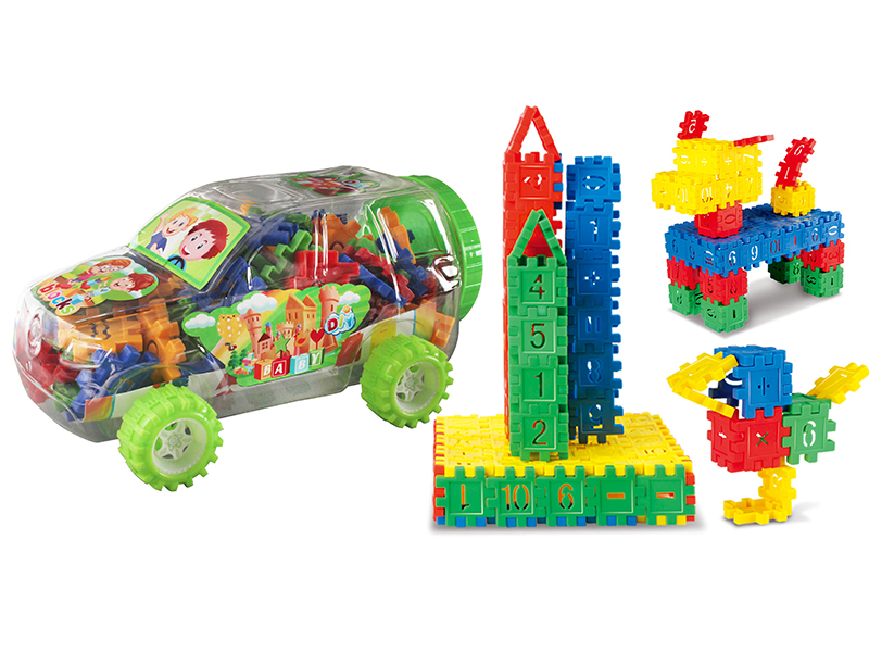 Cartoon Car Digital Building Blocks 120PCS