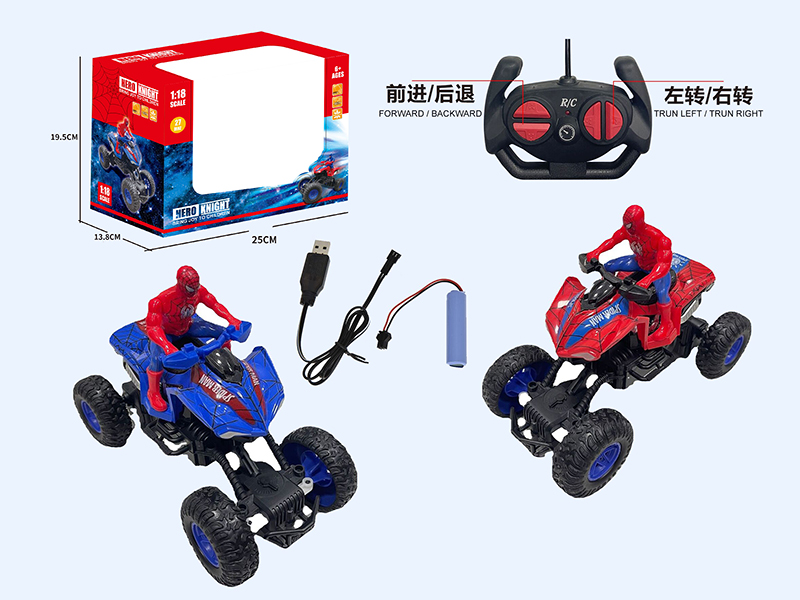 27Mhz 1:18 4-Channel Remote Control Off-Road Climbing Car - Spider-Man (Included Battery)