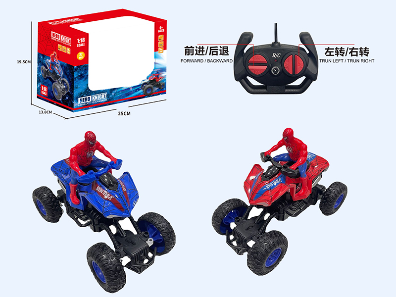 27Mhz 1:18 4-Channel Remote Control Off-Road Climbing Car - Spider-Man (Not Included Battery)
