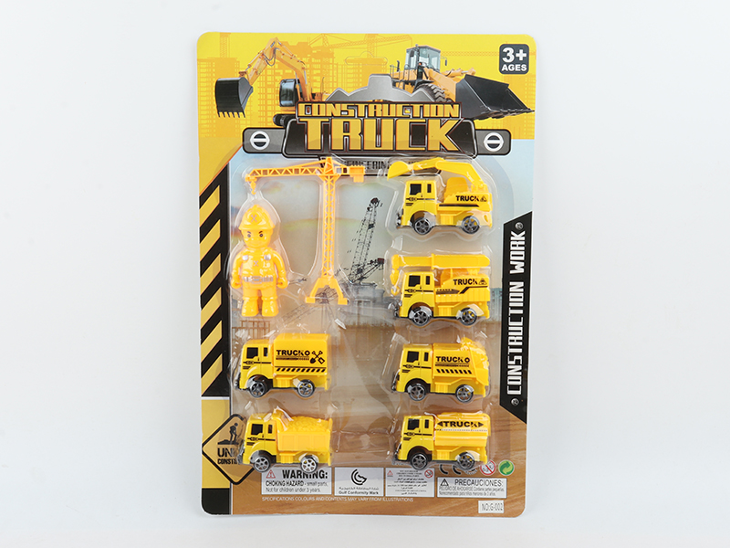 Pull Back Engineering Truck Set
