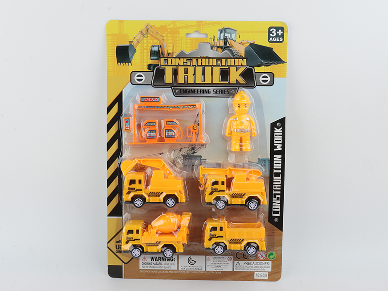 Pull Back Engineering Truck Set