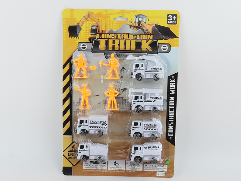 Pull Back Engineering Truck Set