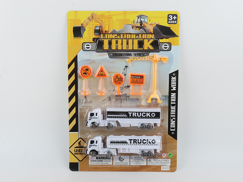 Pull Back Engineering Truck Set
