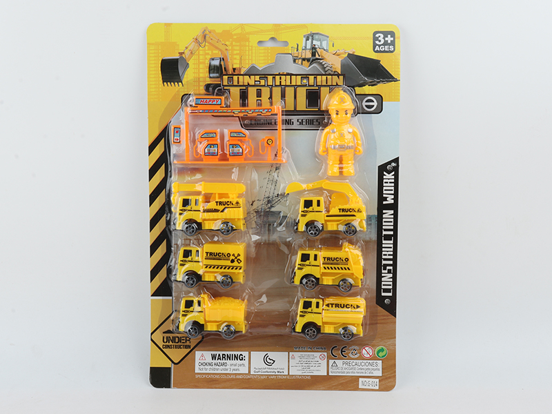 Pull Back Engineering Truck Set