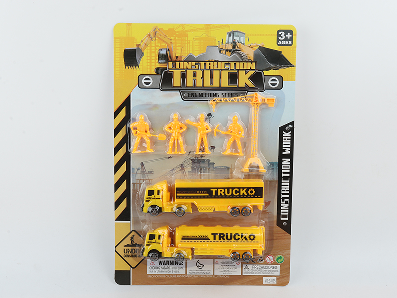 Pull Back Engineering Truck Set