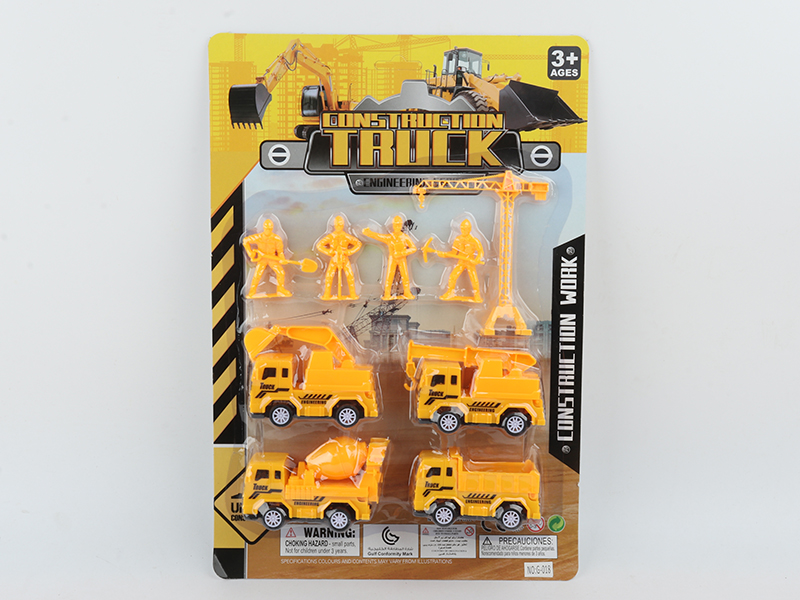 Pull Back Engineering Truck Set