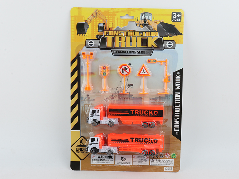 Pull Back Engineering Truck Set