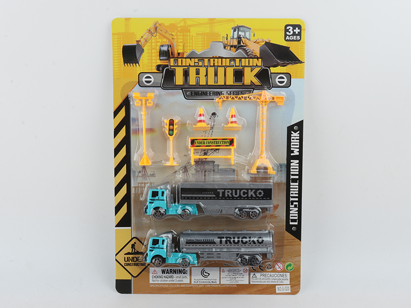 Pull Back Engineering Truck Set