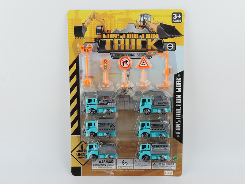 Pull Back Engineering Truck Set