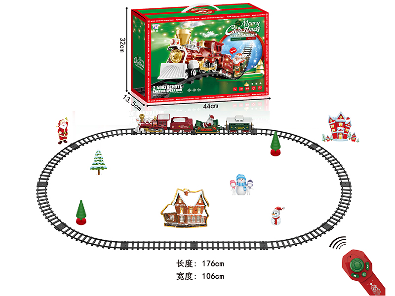 2.4G Remote Control Christmas Rail Car (Including Battery)
