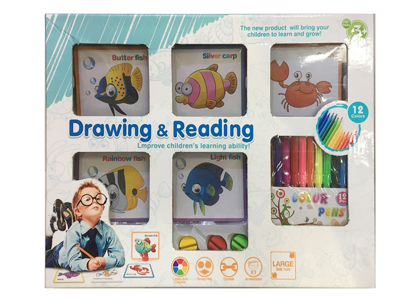 Drawing & Reading Sea Animals Learning Card